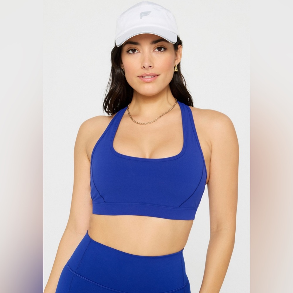 Blue Medium Impact Sports Bra